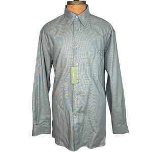 New Ermenegildo Zegna Gray Dress Shirt Men's Size XL $185 MSRP